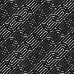 Vector seamless pattern. Modern stylish abstract texture. Repeating geometric tiles