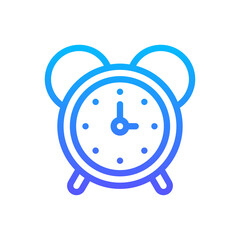 Alarm Clock Vector Icon. Hotel and Services Symbol EPS 10 
