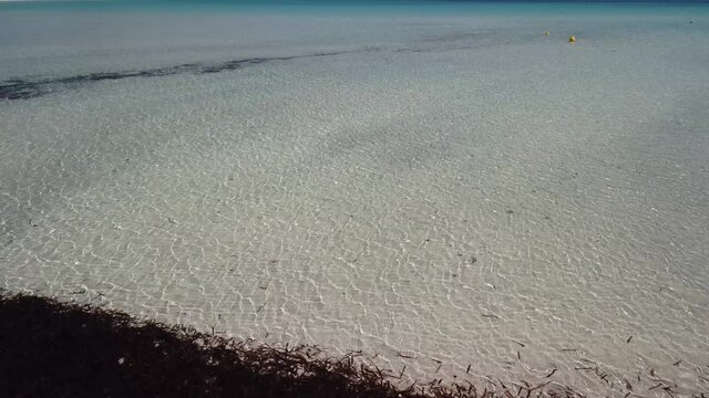 Veduta Aerea della Bellissima Spiaggia di Cala Brandinchi in localit&agrave; coda cavallo, Sardegna