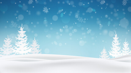 christmas background. Christmas greeting card, poster, holiday cover, web banner .Snowfall in the...