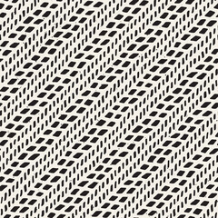 Simple ink geometric pattern. Monochrome black and white strokes background. Hand drawn ink texture for your design