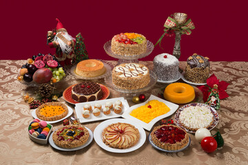 Doces diversos para natal e ano novo