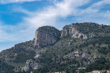 Fototapeta na wymiar Hills above Monaco