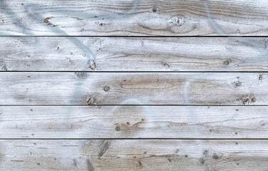 Weathered wooden background white colored planks wood