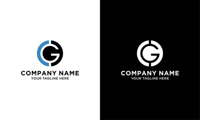 cg circle logo design vector icon
