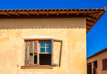 Window images. Vintage, architecture and decoration.