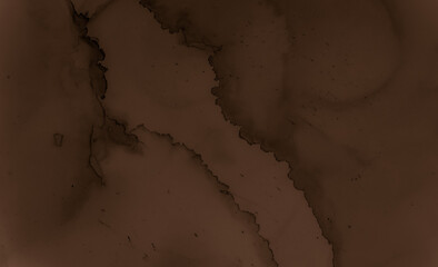Paint Chocolate Texture. Dark Coffee Background. Black Cookie Pattern. Watercolor Cocoa Border. Abstract Chocolate Texture. Dark Creamy Wallpaper. Black Cake Pattern. Liquid Chocolate Texture.