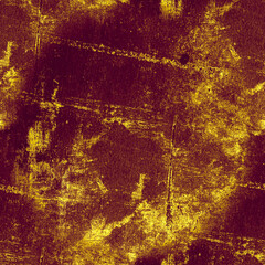 Rough Abstract Dirty Texture. Rusty Paint Dust Surface. Grunge Crack Sketch. Overlay Grungy Background. Vintage Brush Design. Retro Stamp. Old Stone Illustration. Gold Distress Dirty Texture.