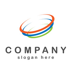 Abstract Initial Letter C an O Linked Logo. Blue Gradient Circular Rounded Infinity Style with Connected Dots. Usable for Business and Technology Logos. Flat Vector Logo Design Template Element