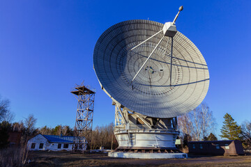 Obraz premium Radio telescope satellite dish, Pushino, Moscow region