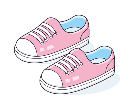 Cartoon Pink Sneakers Images – Browse 1,475 Stock Photos, Vectors, and  Video | Adobe Stock