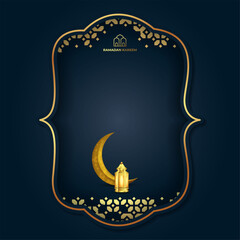 ramadan kareem greeting card background vector illustration