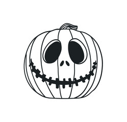 Halloween pumpkin face