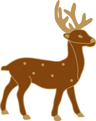 Christmas Reindeer Hand drawn 