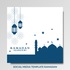 islamic design concept. abstract mandala pattern ornament with lantern elements and mosque. Ramadan Kareem or Eid Mubarak greeting. invitation Banner or Card Background Vector illustration.