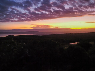 Sunset over Lake Nakuru, Kenya, Africa