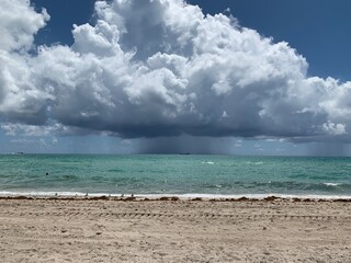 clouds over the sea