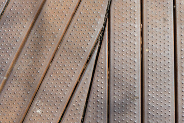 close up of an outdoor stair landing