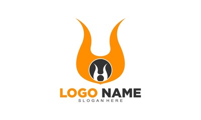 Circle with fire icon