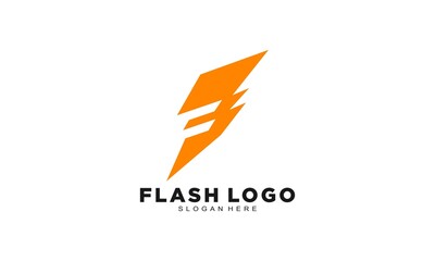Creative flash icon logo
