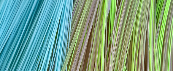plastic fibers with beautiful colors for the background