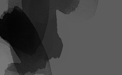 abstract pale gray watercolor background with splashs and smears