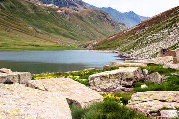 Nivolet lakes, Valsavarenche. Aosta Valley. Italy
