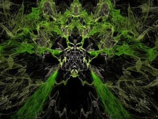 Imaginatory fractal background generated Image