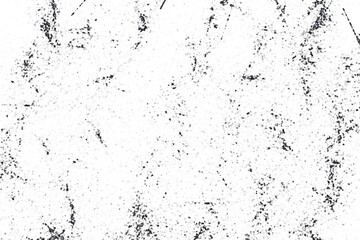 Grunge black and white pattern. Monochrome particles abstract texture. Background of cracks, scuffs, chips, stains, ink spots, lines. Dark design background surface.