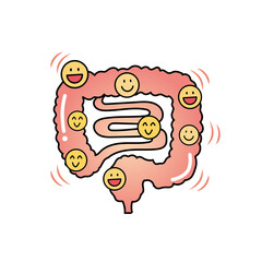 元気な腸のイメージイラスト