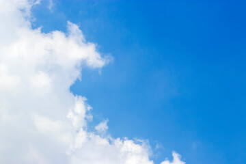 blue sky with beautiful natural white clouds