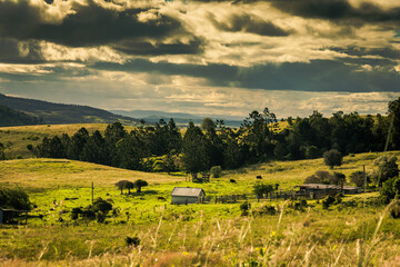 The Boonah countryside inside the Scenic Rim Queensland