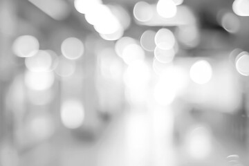 Blur abstract  black and white bokeh light background, vintage tone