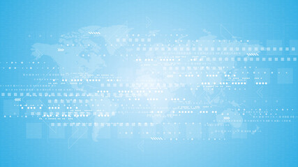 Technology background in the concept of digital communication.