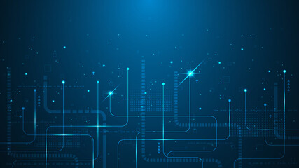 Vector background in the concept of technology.