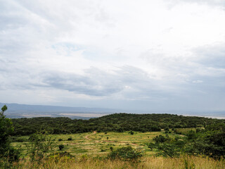 Fototapeta premium Scenic view of Lake Nakuru National Park, Kenya, Africa