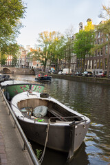 Fototapeta na wymiar Boats on the Canal