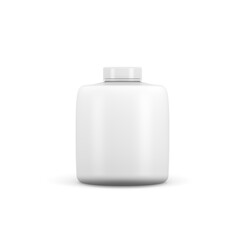 Realistic plastic bottle. Mock Up Template. 3d illustration.