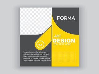 social media design and creative shape design.