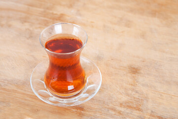 A cup of Turkish black tea