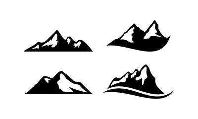 Fototapeta na wymiar template package set mountain vector