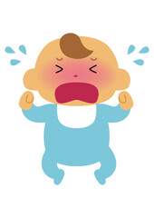 赤ちゃんのイラスト-新生児。
人物のイラスト素材。