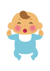 赤ちゃんのイラスト-新生児。
人物のイラスト素材。
