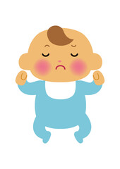 赤ちゃんのイラスト-新生児。
人物のイラスト素材。