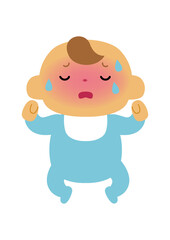 赤ちゃんのイラスト-新生児。
人物のイラスト素材。