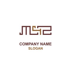 M42 letter and number initial logo, bold logo with horizontal shape.