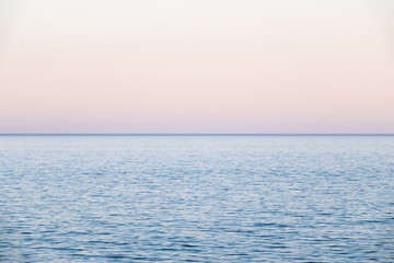 Obraz premium Beautiful pink sunset over the sea. Sochi, Russia