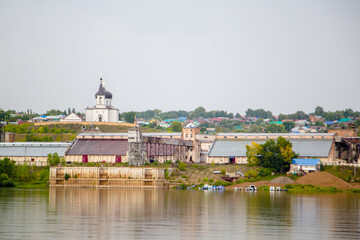 Fototapeta na wymiar Russia Beers 15.11.2020 the merchant city of Brisk on the banks of the Belaya River
