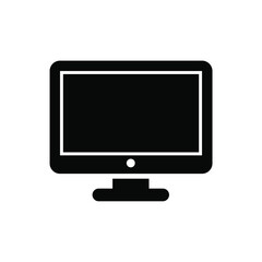 monitor icon on white background