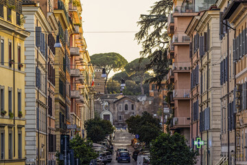 Fototapeta na wymiar Quartier de Rome